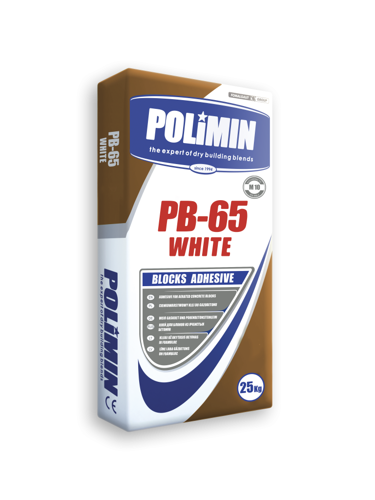 Где  【 Polimin РО-65 white клеевая смесь для газобетона 25кг】 со .